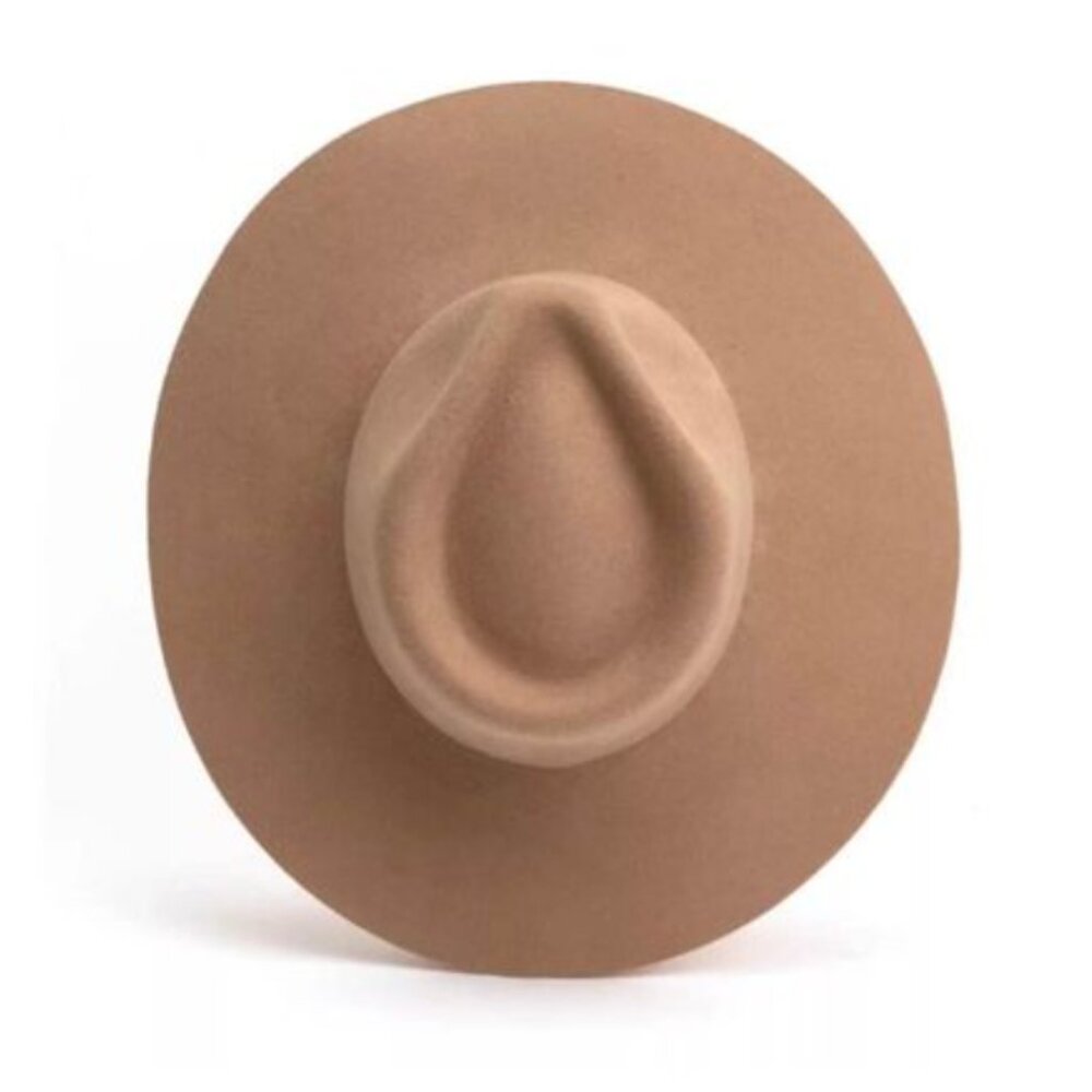 Tan Panama Hat by Portland Leather – 100% Wool, Handmade in Ecuador - NWT